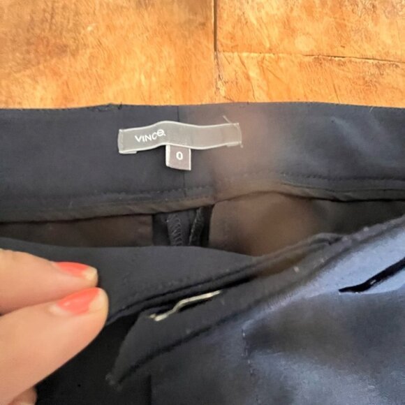 VINCE Tapered Trouser navy size 0 - Picture 4 of 9